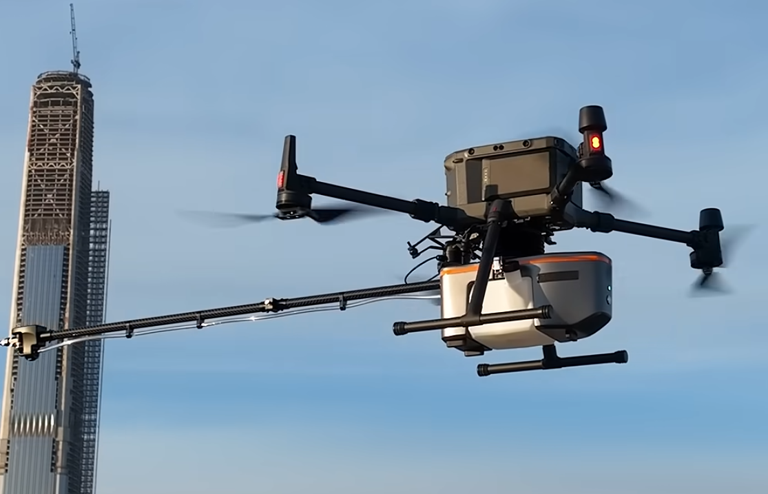 New spraying system mounted on DJI drone