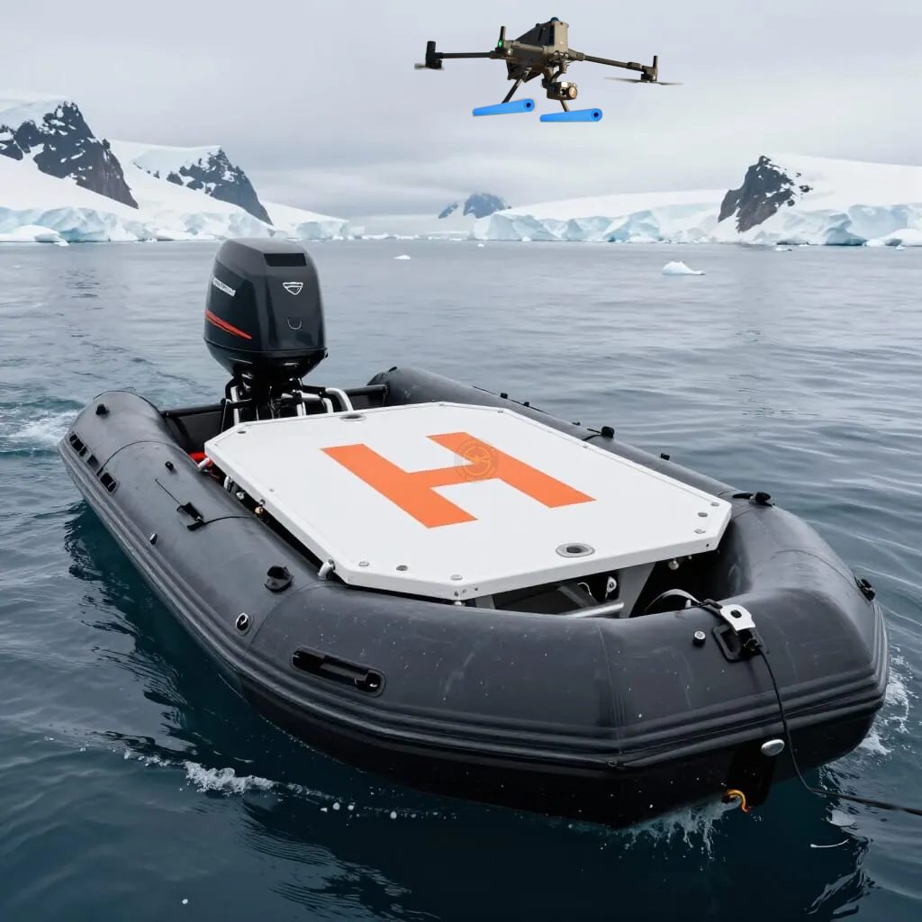 Zodiac with landing pad